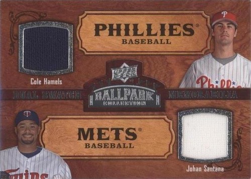 2008 Upper Deck Ballpark Collection - Cole Hamels Johan Santana #163