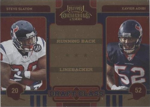 2008 Playoff Contenders Steve Slaton Xavier Adibi #16