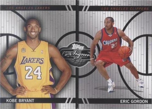 2008-09 Topps Co-Signers - Kobe Bryant/Eric Gordon #CF-47-7