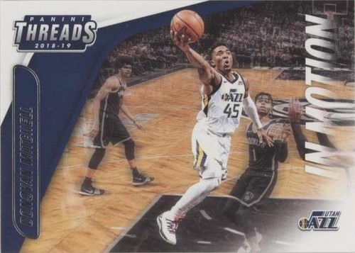 DONOVAN MITCHELL ROOKIE❗ DONOVAN MITCHELL 2017/18 PANINI THREADS ROOKIE CARD #98