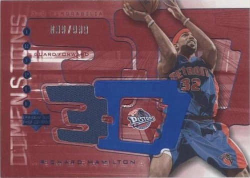 2003-04 Upper Deck Triple Dimensions - Richard Hamilton #3DW14