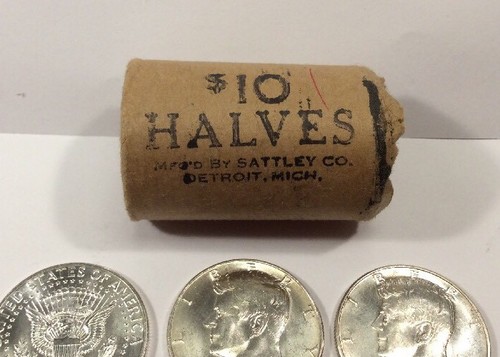 1964-D 50C Kennedy Silver Half Dollars GEM BU+ From Original Roll, single coin