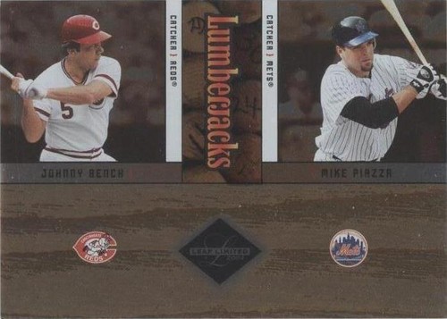 2004 Leaf Limited - Johnny Bench Mike Piazza #LJC-48