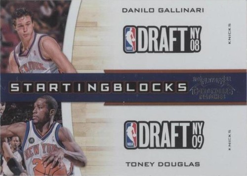 2010-11 Playoff Contenders Patches - Toney Douglas/Danilo Gallinari #12