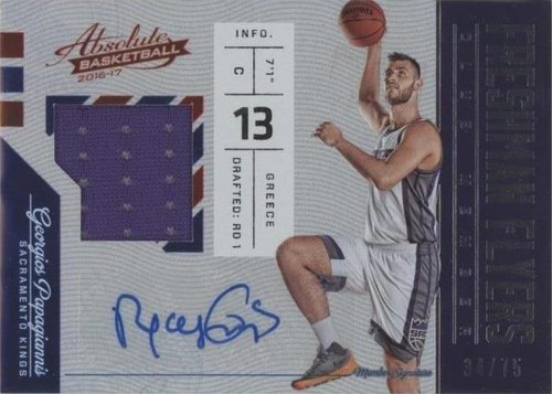 2016-17 Panini Absolute - Georgios Papagiannis #37