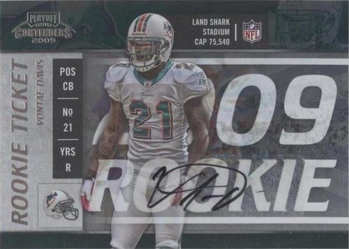 2009 Playoff Contenders Vontae Davis #140