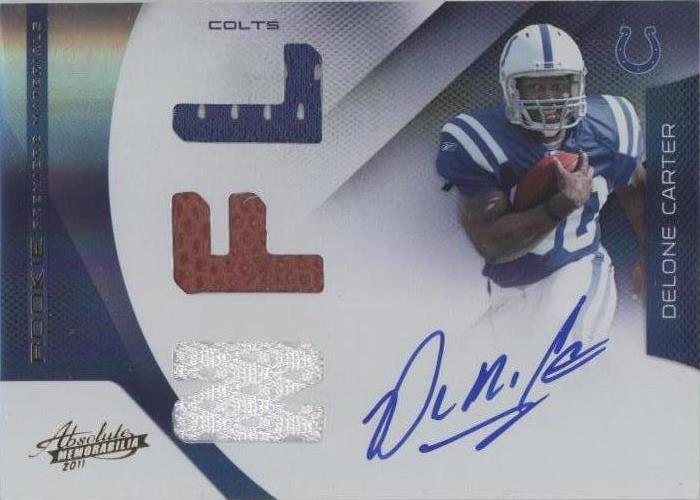 2011 Panini Absolute Memorabilia Delone Carter #224