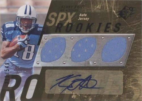 2009 SPx Kenny Britt #119