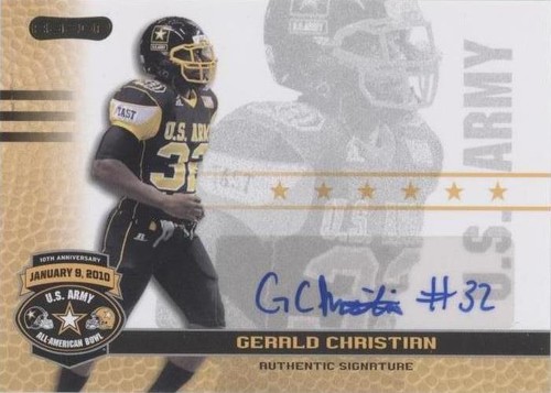 2010 Razor U.S. Army All-American Bowl Gerald Christian #BA-GC1