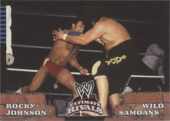 2008 Topps WWE Ultimate Rivals - Afa Rocky Johnson Sika #86