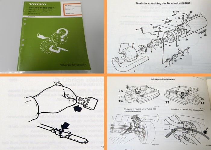 Volvo 740 940 960 Standheizung 091B/D Werkstatthandbuch