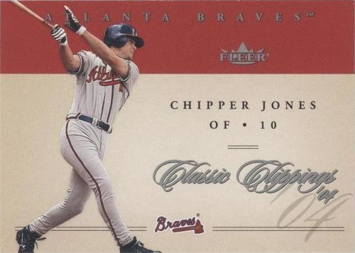2004 Fleer Classic Clippings - Chipper Jones #49