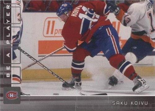 2001-02 In the Game Be A Player Memorabilia - Saku Koivu #286