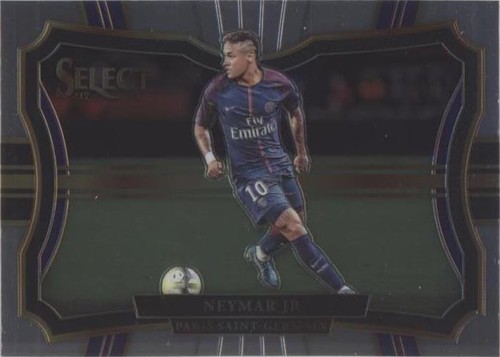 2017-18 Panini Select Soccer Blue Prizm Card : Neymar JR