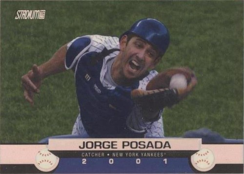 2025 Topps Stadium Club Jorge Posada Rainbow Foil Auto Serial /25 