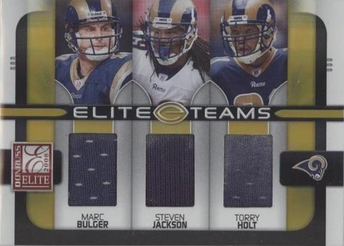2008 Donruss Elite Marc Bulger Steven Jackson Torry Holt #ET-20