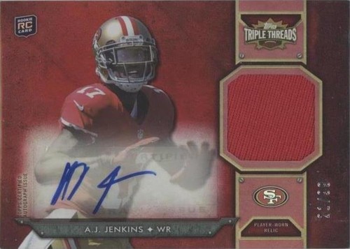 2012 Topps Triple Threads A.J. Jenkins #TTRAR-64