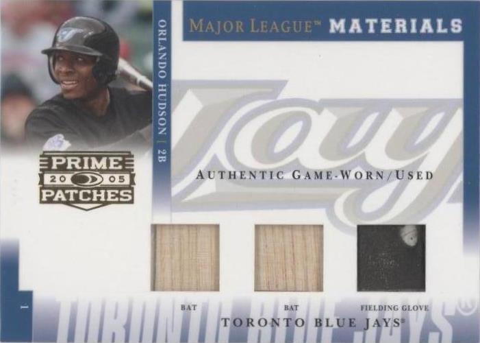 2005 Donruss Prime нашивки - Орландо Хадсон #MLM-42