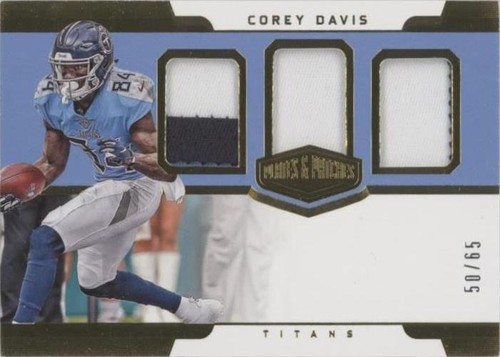 2018 Panini Plates & Patches Corey Davis #PT-CD