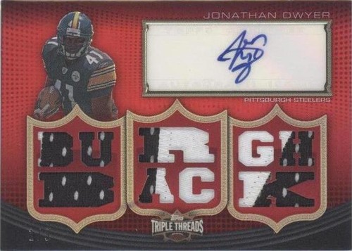 2010 Topps Triple Threads Jonathan Dwyer #TTAR-69