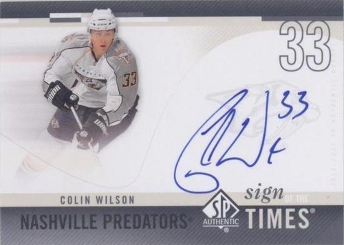 2010-11 SP Authentic - Colin Wilson #SOT-WI