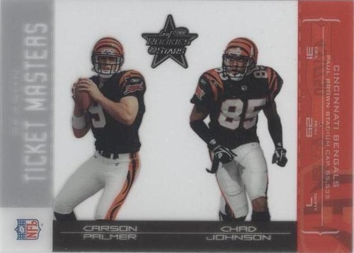 2004 Leaf Rookies & Stars Carson Palmer Chad Johnson #TM-7