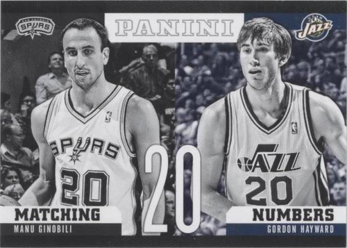 2012-13 Panini - Manu Ginobili/Gordon Hayward #13