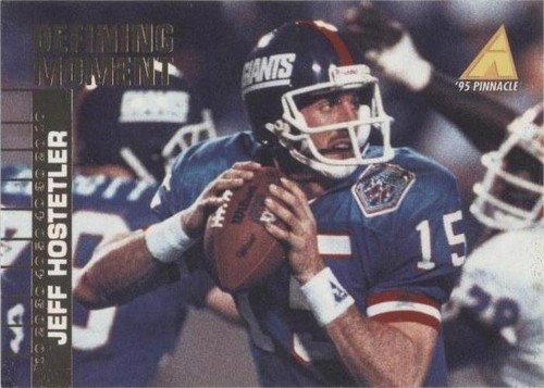 1995 Pinnacle Club Collection Jeff Hostetler #117