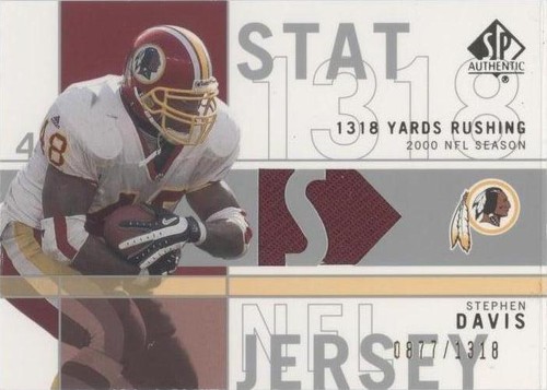 2001 SP Authentic Stephen Davis #SP-SD