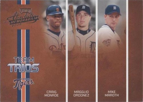 2005 Playoff Absolute Memorabilia - Craig Monroe Magglio Ordonez Mike Maroth #TT-41