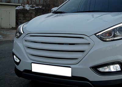 Front Radiator Hood Grille Phantom Black TCM for 2014 Hyundai Tucson ix35