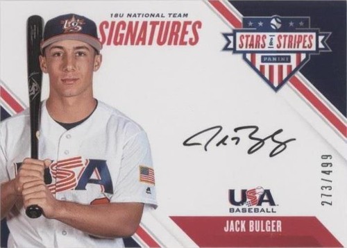2020 Panini USA Baseball Stars & Stripes - Jack Bulger #18U-JB