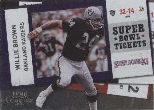 2010 Playoff Contenders Willie Brown #25