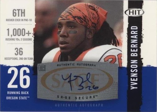 2008 SAGE Hit Yvenson Bernard #A26