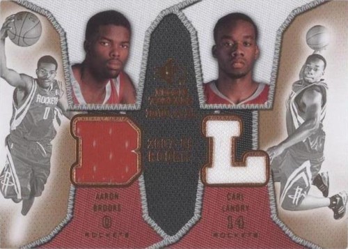 2007-08 SP Rookie Threads - Aaron Brooks/Carl Landry #DRT-LB