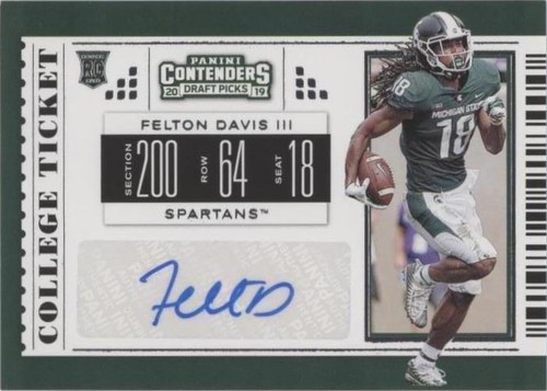 2019 Panini Contenders Draft Picks Felton Davis III #267
