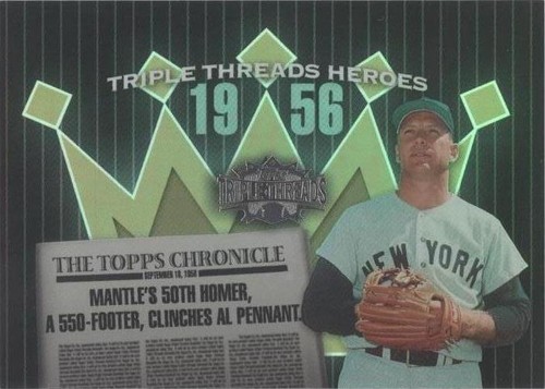 2006 Topps Triple Threads - Mickey Mantle #TTH56MM5