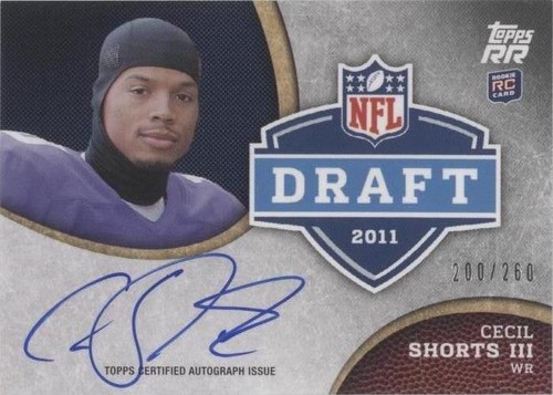 2011 Topps Rising Rookies Cecil Shorts #DRA-CS