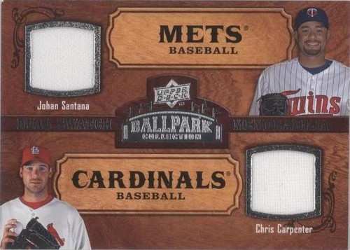 2008 Upper Deck Ballpark Collection - Chris Carpenter Johan Santana #188