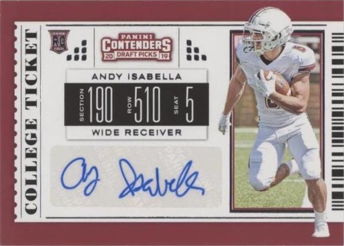 2019 Panini Contenders Draft Picks Andy Isabella #149