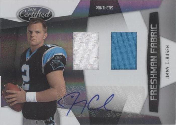 Jimmy Clausen #289 2010 certificado
