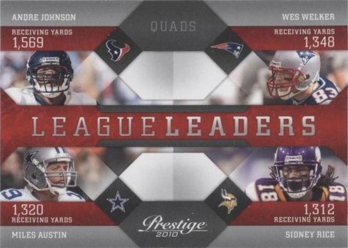 2010 Playoff Prestige Andre Johnson Miles Austin Sidney Rice #21