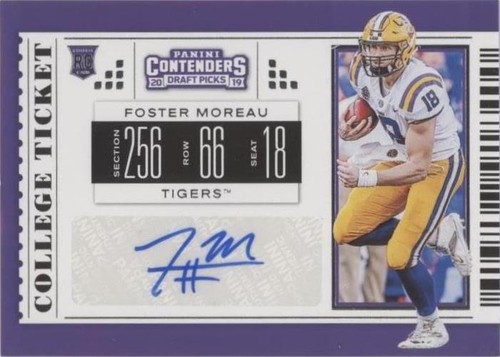 2019 Panini Contenders Draft Picks Foster Moreau #275