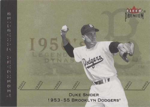 2002 Fleer Premium - Duke Snider #15 LD