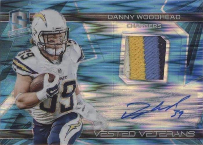 2015 Panini Spectra - Vested Veterans Danny Woodhead #VV-DW Neon Blue ...