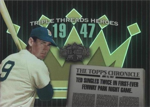 2006 Topps Triple Threads - Ted Williams #TTH47TW3