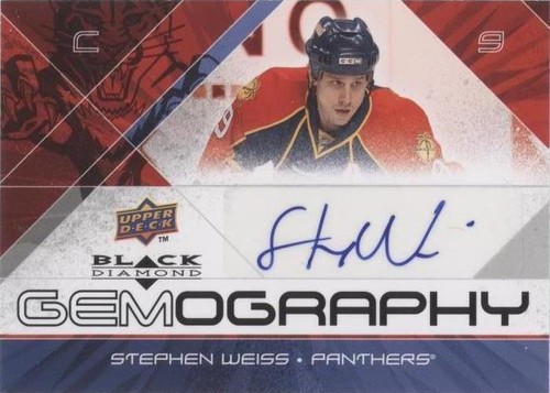 2008-09 Upper Deck Black Diamond - Stephen Weiss #G-SW