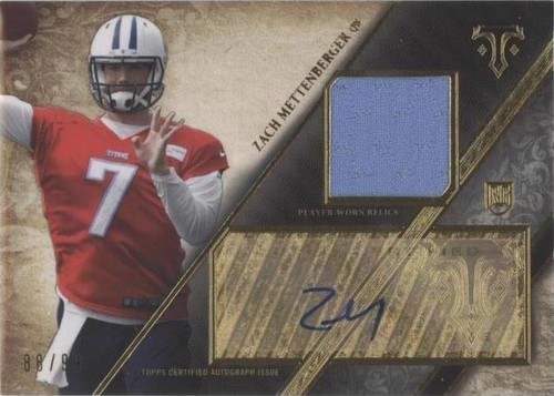 2014 Topps Triple Threads Zach Mettenberger #TTRAR-56