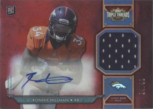 2012 Topps Triple Threads Ronnie Hillman #TTRAR-21