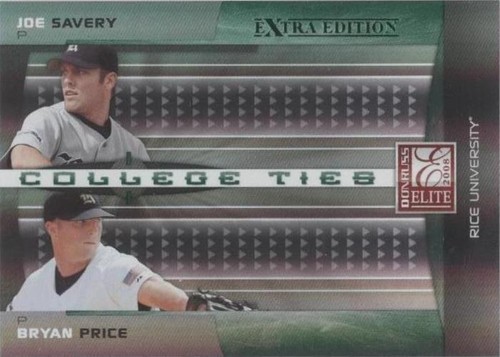 2008 Donruss Elite Extra Edition - Bryan Price Joe Savery #CTC-25